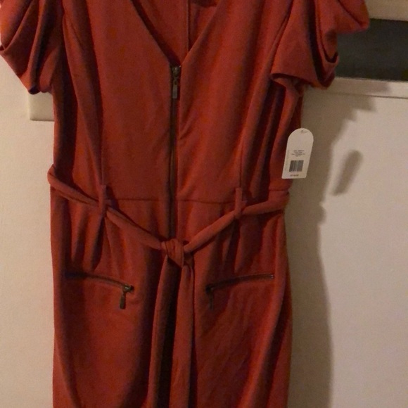 Jessica Simpson dress rust orange never worn - Picture 5 of 7